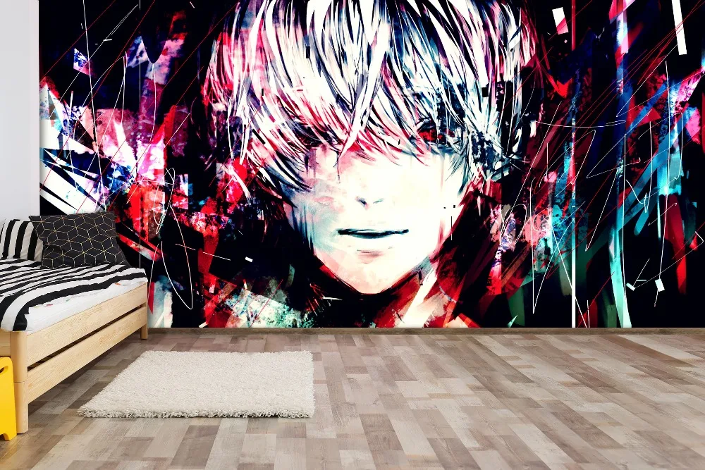 

[Самоклеющиеся] 3D Граффити Tokyo Ghoul 552 японское аниме настенная бумага настенная печать настенные наклейки