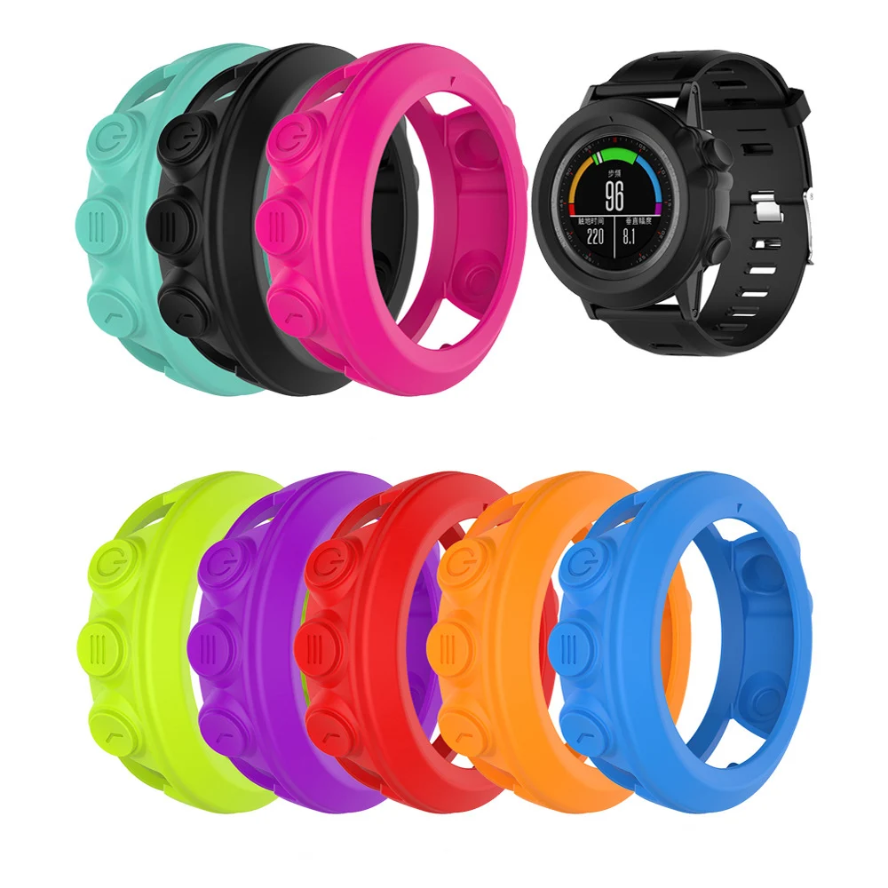 

Protective Silicone Case Cover Shell for Garmin Fenix 3/ Fenix3 HR/ Sapphire/Quatix 3/Tactix Bravo Smart Watch Universal Cases