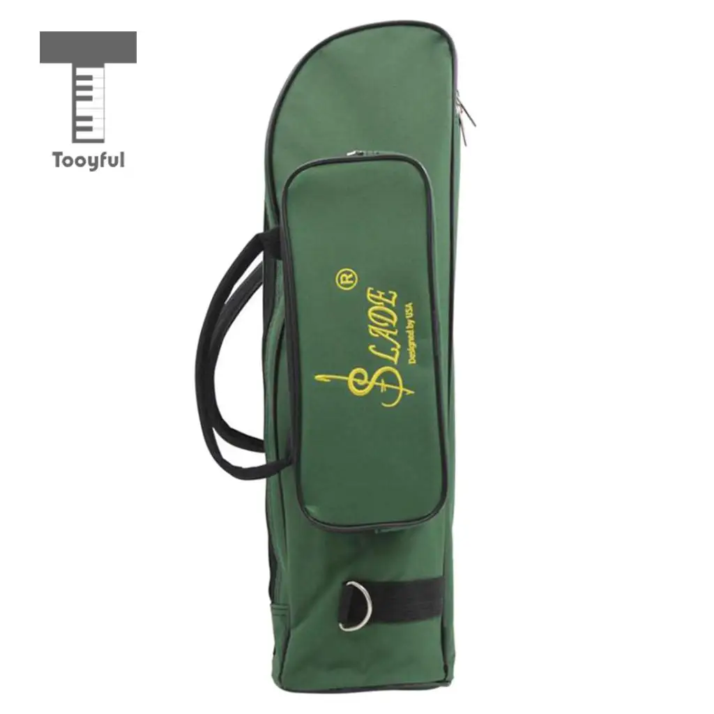 Tooyful Trumpet Bag Gig Oxford Cloth For LADE Soft Case Thicken Green | Спорт и развлечения