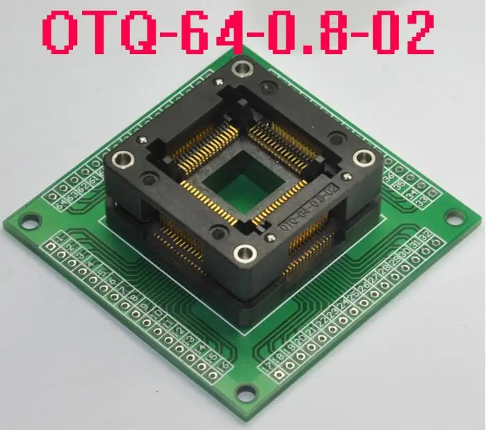 TQFP64 QFP64 LQFP64 до 64 разъем адаптера шаг 0,8 мм для ATmega64 ATmega128 ATmega128AU tl866cs tl866a AVR mcu