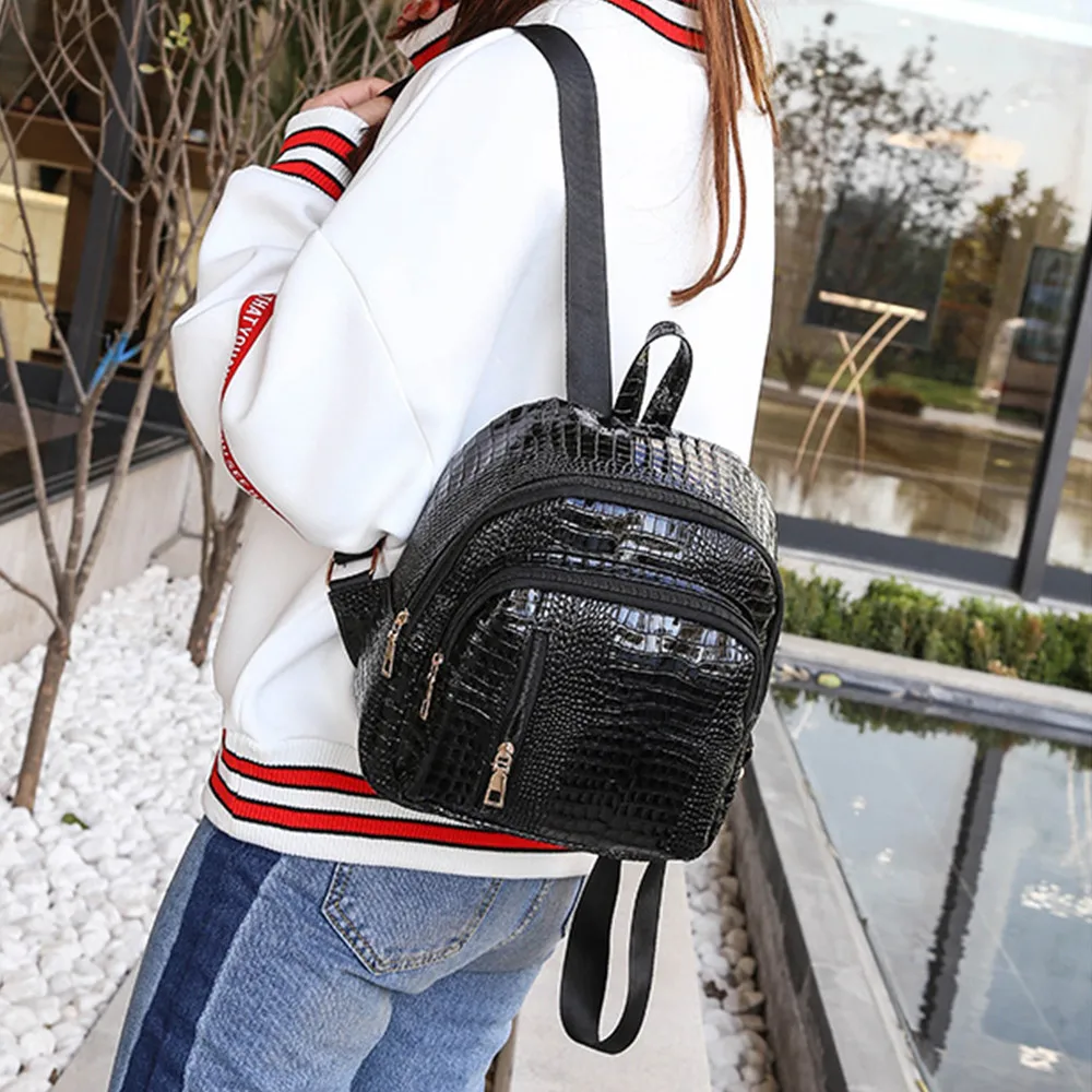 Aelicy Girls Backpack @@@ Fashion Solid Stone Pattern Women Mini Travel Rucksack bags for women 2020 mochila feminina | Женские сумки