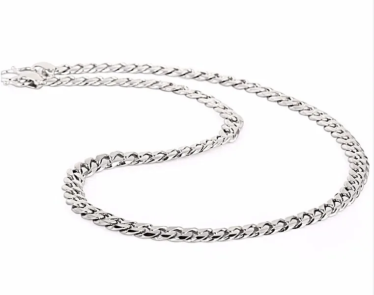 Новая чистая S990 Серебряное ожерелье цепь Мужская цепь|silver necklace chain|necklace chainchain men |