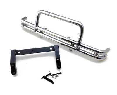 FRONT BUMPER (S) 1/10 RC автомобиль металлический бампер W/рулонная клетка, пригодная для 1:10 масштаб Рок Гусеничный игрушки модель пикап Тамия брюзер аксессуары для модернизации частей - Цвет: FRONT BUMPER (S)
