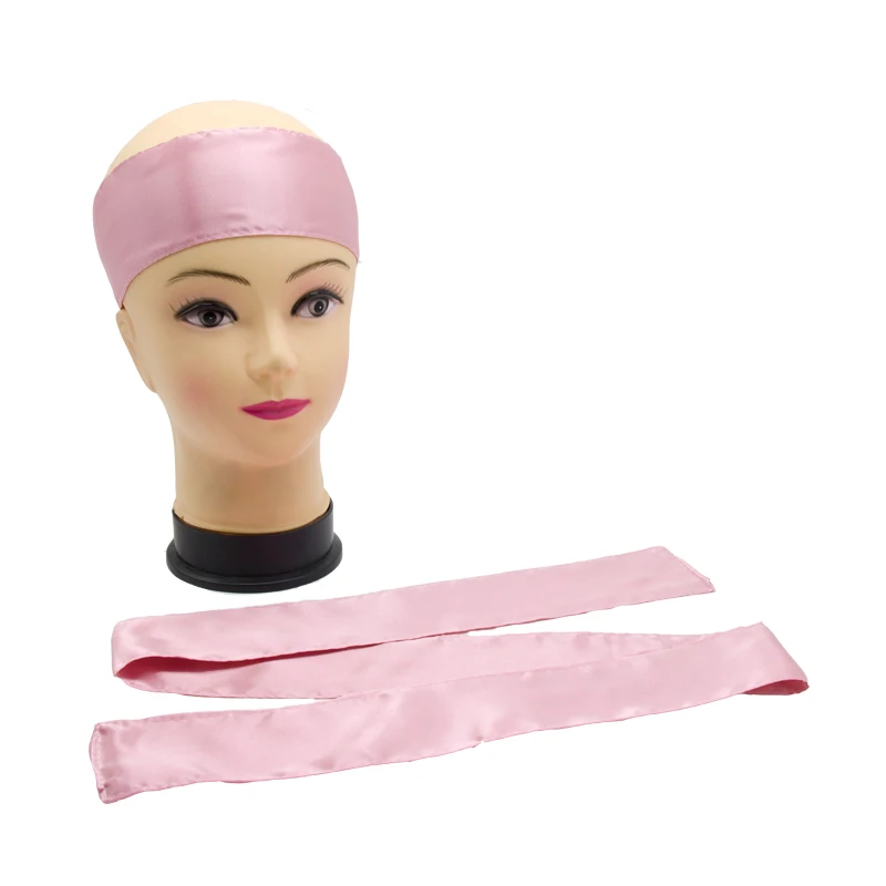 Заготовка в наличии 2019 натуральные накладные волосы атласная повязка на голову