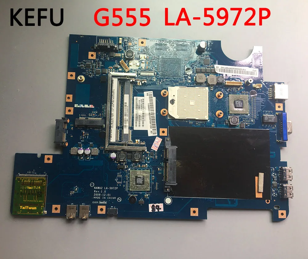 Материнская плата KEFU для ноутбука lenovo G555 материнская NAWA2 Быстрая проверка на