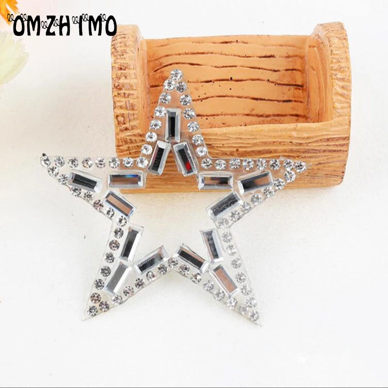 Exquisite Rhinestone Star Motifs Clothes Patches Sequined Shoes/hats/bags Appliques Iron Patch | Дом и сад