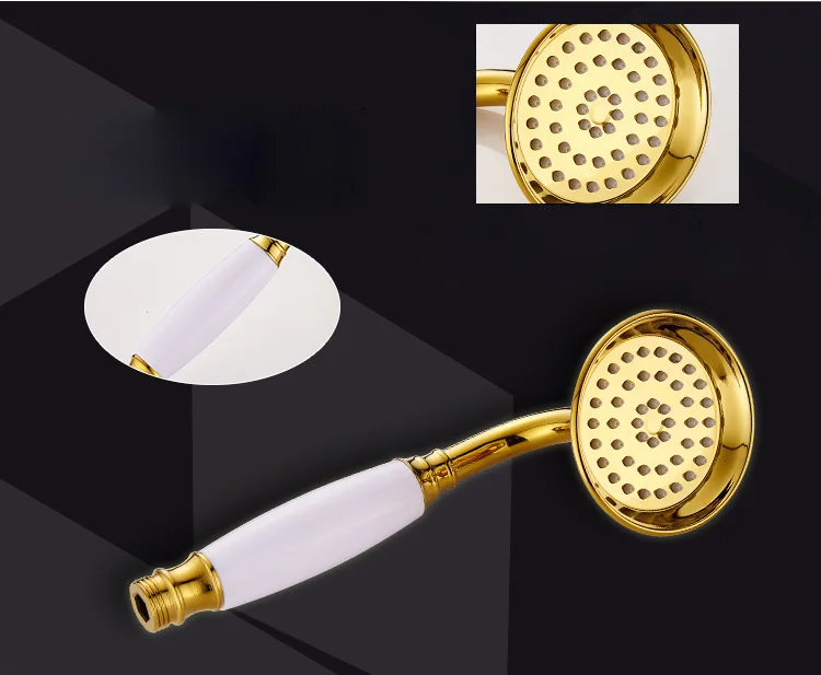 Термостатическая система для душа Senducs набор из латуни белого золота в