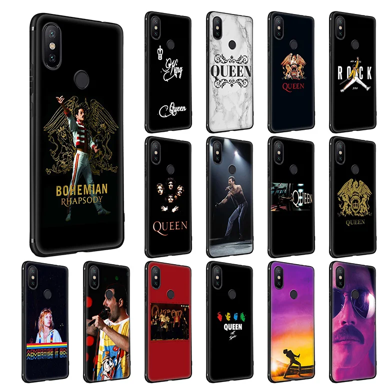 WEBBEDEPP Queen Bands Soft Silicone Case for Xiaomi Redmi Note 7 6 6A 5 4 4X 4A S2 Plus Pro Lite Go |
