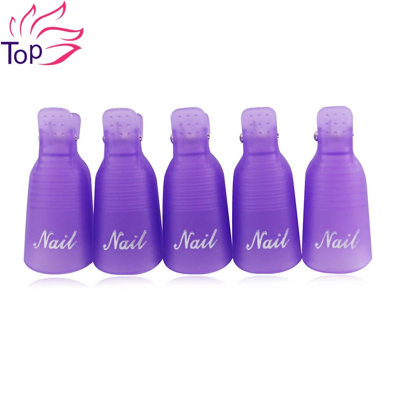 Инструменты для ногтей 10 шт./лот дизайна замачиваемый колпачок зажим УФ средство