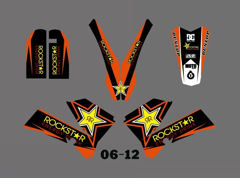 Набор стикеров H2CNC для KTM SX 85 SX85 2006 2007 2008 2009 2010 2011 2012|sticker kit|decal kitdecal graphics |