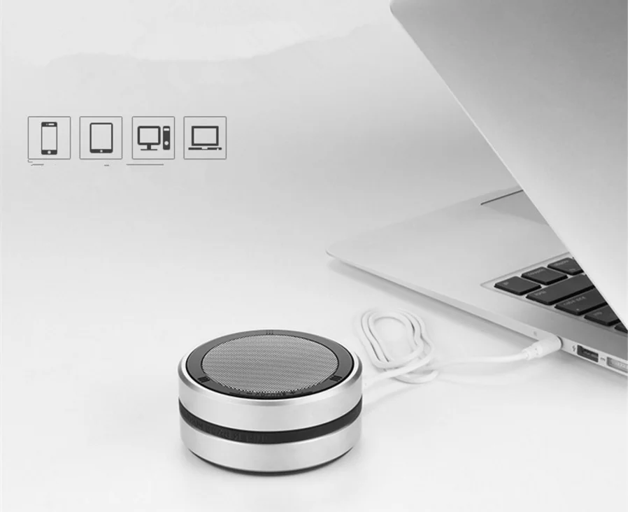 

Wireless Metal Bluetooth Speaker Stereo Super Bass Passive Subwoofer Powerful Acoustic Driver Hands-free Mic Aux TF Card Playing