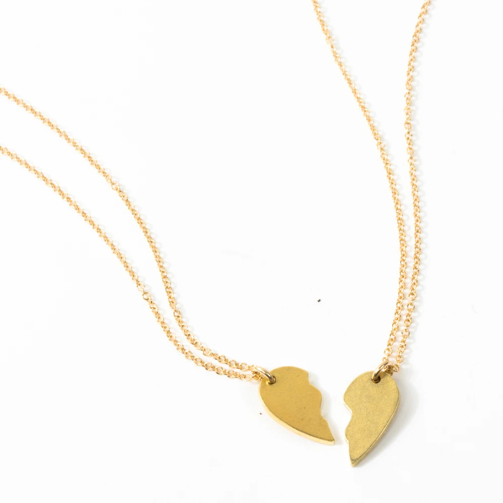 Ожерелье-подвеска в виде сердца из двух предметов | Украшения и аксессуары