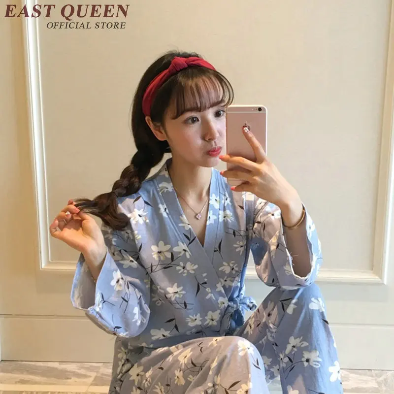Yukata female kimonos woman 2018 Japanese kimono traditional dress obi haori cosplay clothing geisha costume KK702 | Тематическая