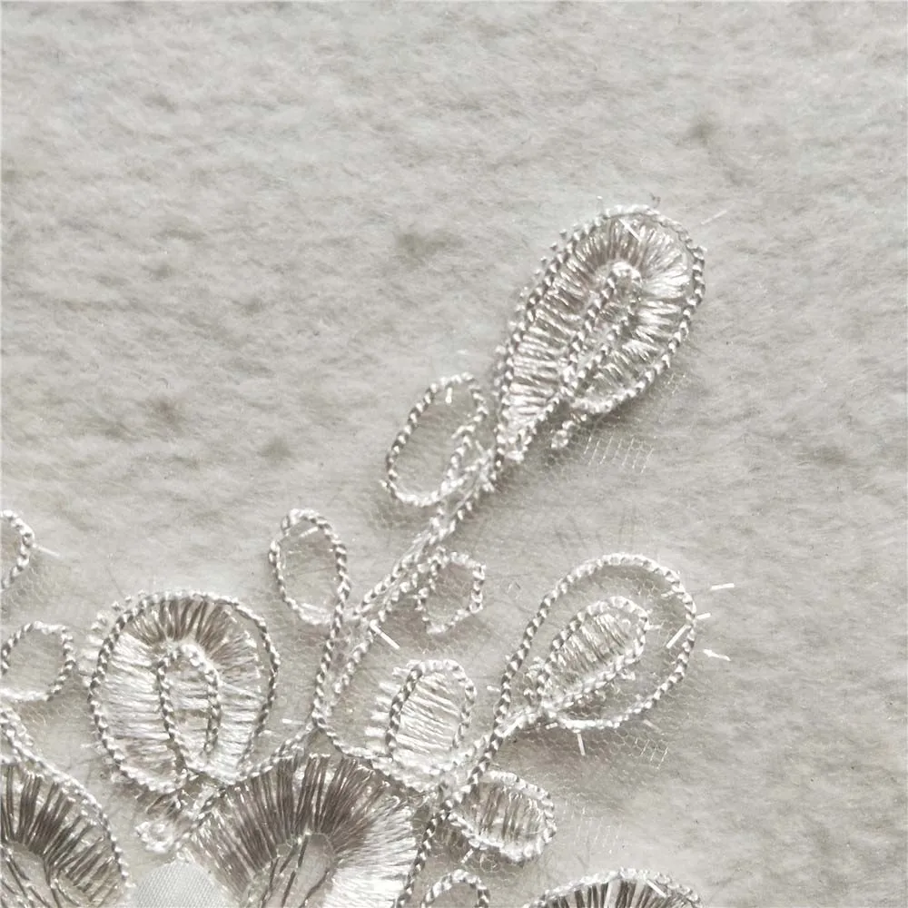 1 шт. белая кружевная ткань для шитья изящный Цветок жемчужный кружевной воротник