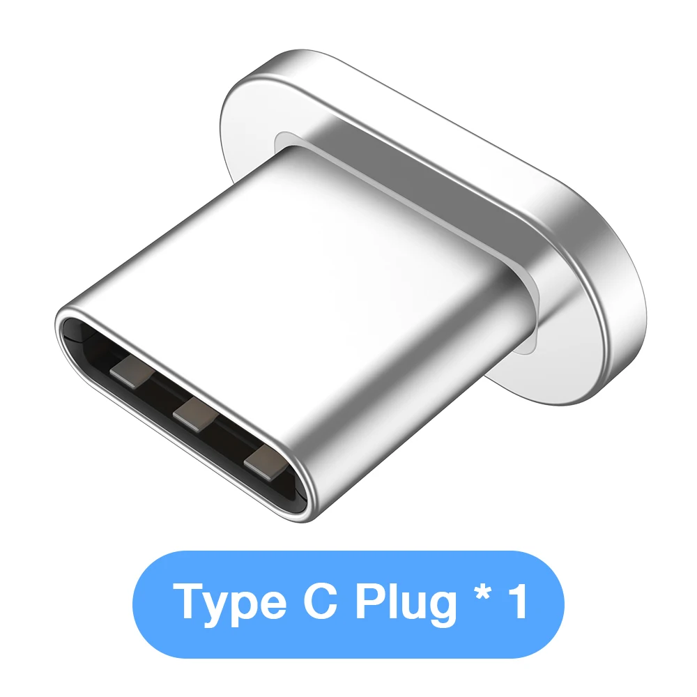 Type C Plug Магнитный кабель RAXFLY для samsung Note 9 S9, быстрый Магнитный кабель для зарядки для iPhone X XS Max, магнитный кабель Micro usb type-C - Цвет: Type C Plug