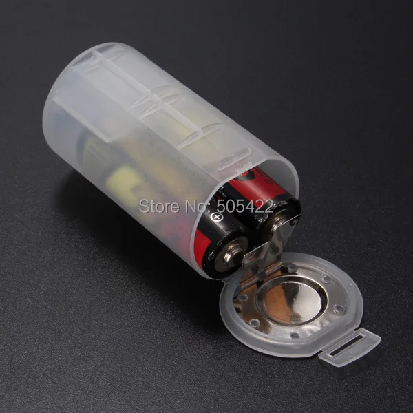 2 AA to D Size Battery Adaptor Holder Adapter Switcher Case Box Converter DHL Shipping |