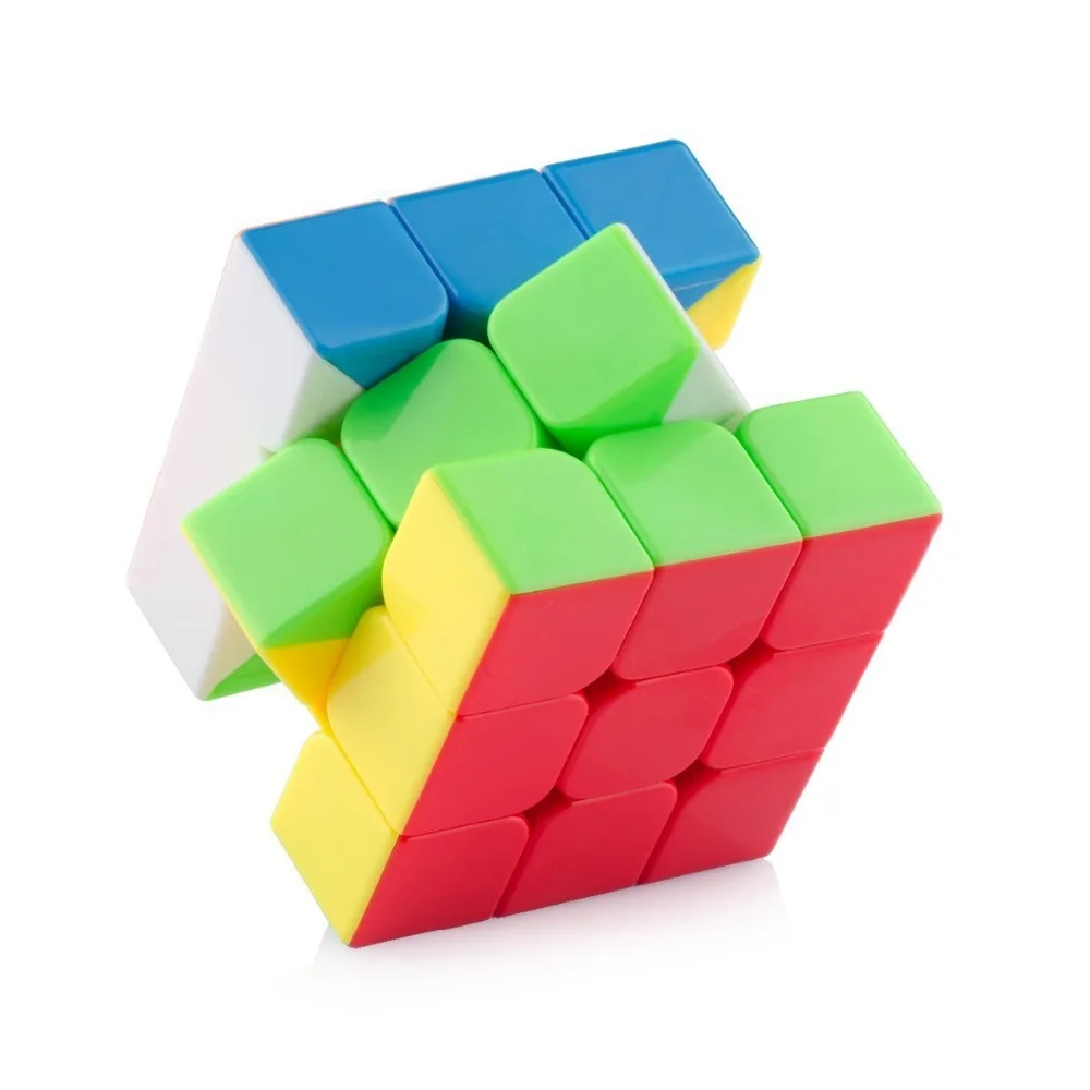 D-FantiX YongJun кубик рубик 3 на 3 Скорость Cube Красочные Stickerless плавный поворот кубик рубика магия головоломка куб Непоседа развивающие игрушки