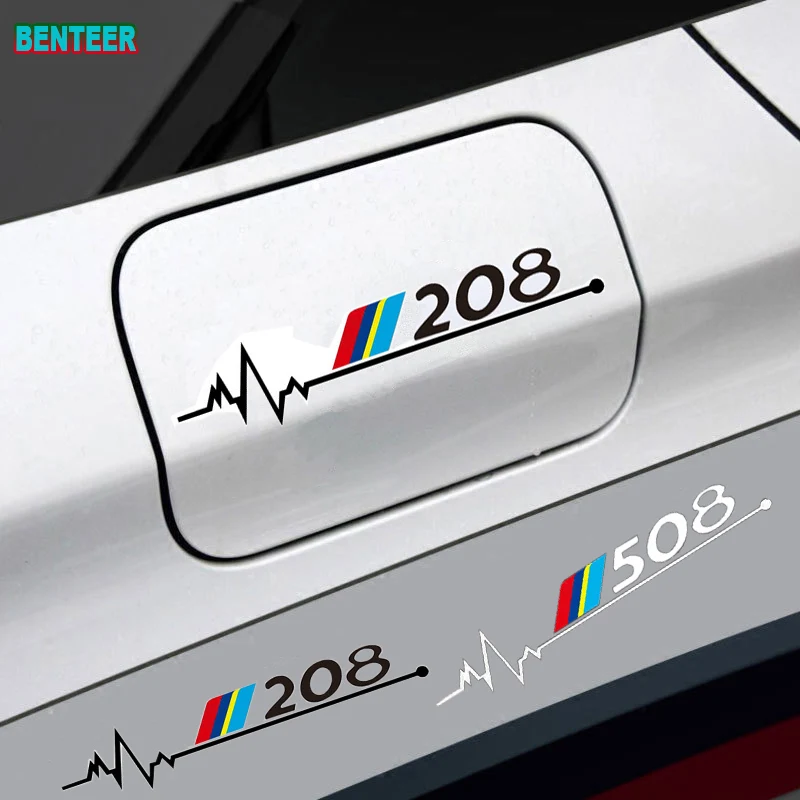 1 шт. автомобильные наклейки на масляные крышки для Peugeot 106 108 206 208 306 308 508 2008 3008