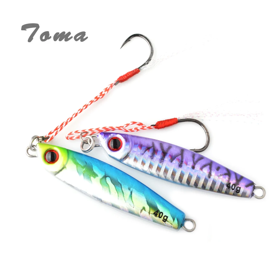 Тома 1 шт./лот мини джиг медленное движение дергающаяся Приманка 7g 14 гр 28 г 40