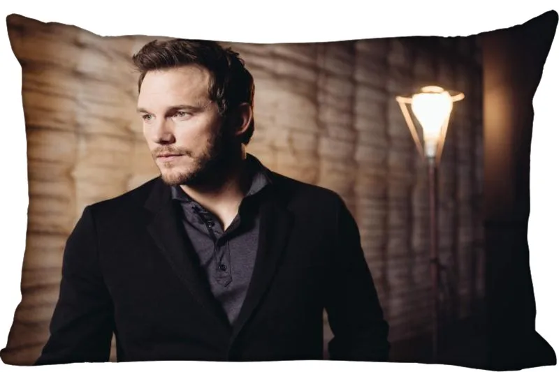 

Chris Pratt Rectangle Pillowcase Zipper Wedding Custom Pillow Case 40X60cm,50X75cm(two sides)Pillow Cover #7.20