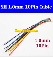 Wholesale 500pcs/lot Micro JST SH 1.0mm Pitch 10Pin Female Connector with Wire 100mm 10pin jst
