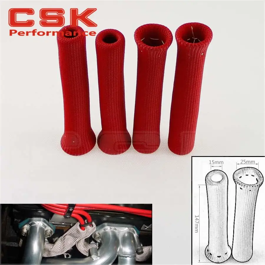 4 шт. Свеча зажигания провода изолятор протектор экрана загрузки на рукавах для