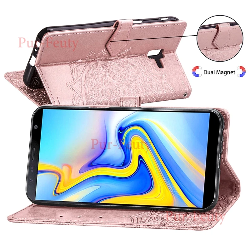 Чехол-бумажник с откидной крышкой для Samsung Galaxy J4 2018 400 J400F/DS чехол J4Plus SM-J415FN/DS