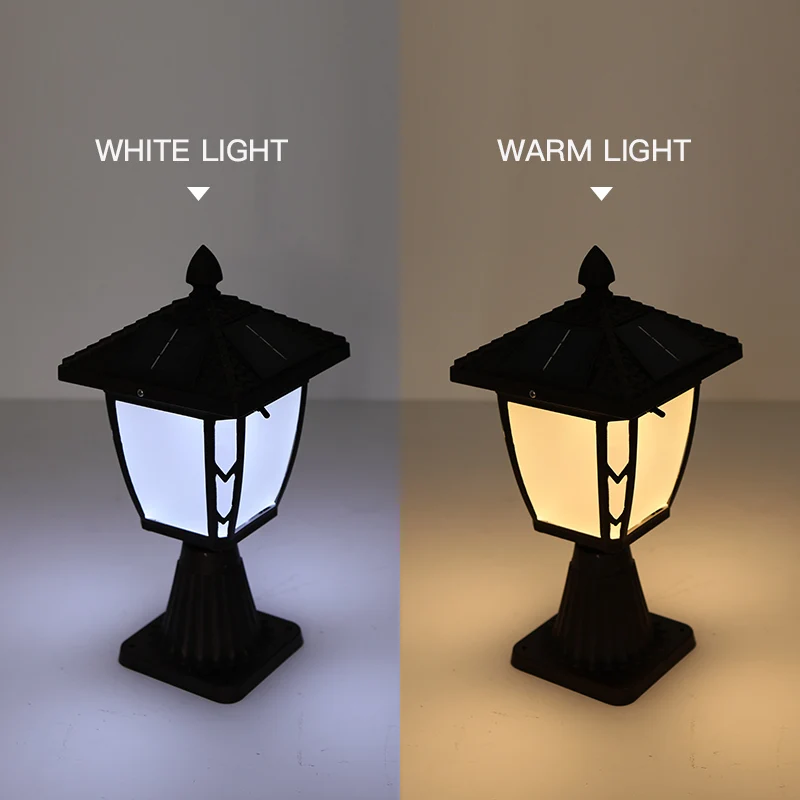 Sunence Solar Light Square Garden pillar Pathway Lamp Caplights Lawn Post 3.7V 1.2W Aluminum Warm White/Cool White | Освещение