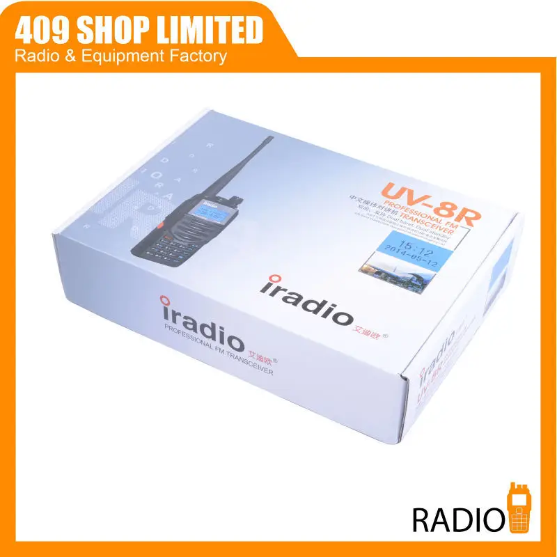256 канала портативная рация IRadio UV8R UHF 136-174/400-480 мГц двусторонней радиосвязи UV-8R