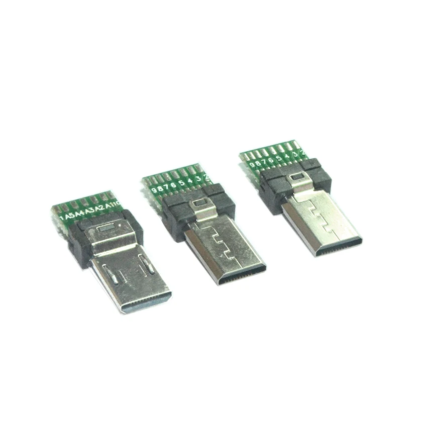 5 упаковок WMZ Micro USB разъем с печатной платой sony 15 Pin USB Разъем Разъемы 15 Pin адаптер для sony камеры плоские Микро Мини адаптеры