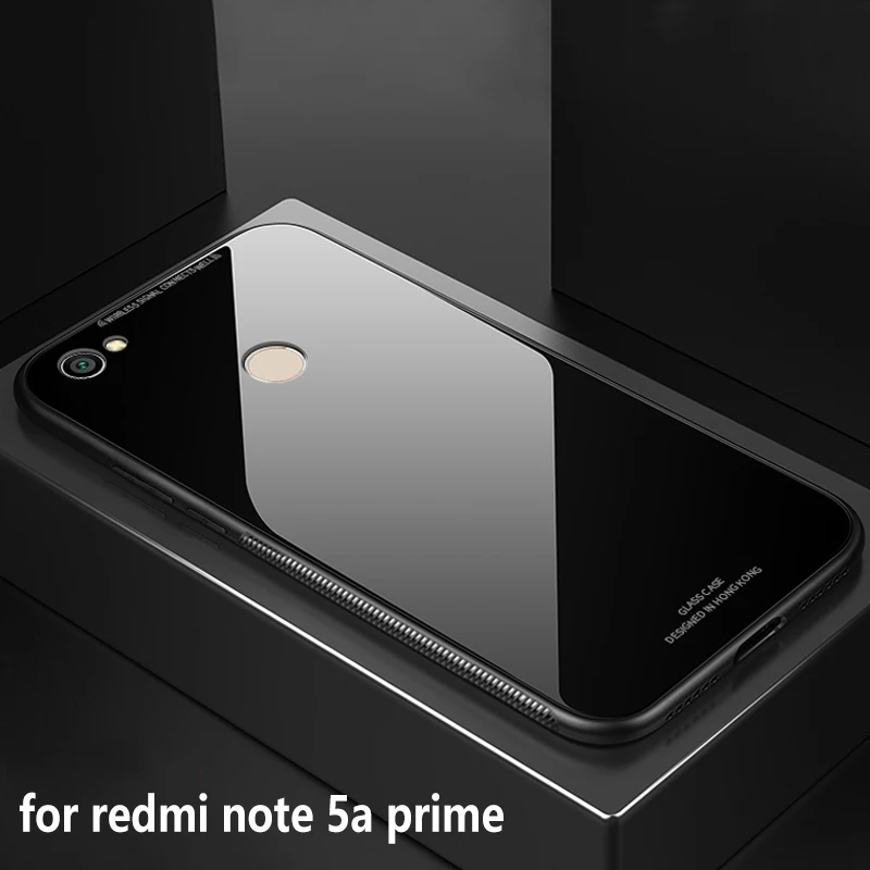 YUETUO закаленное стекло на заднюю крышку телефона etui чехол для xiaomi redmi note 5a prime pro note5a