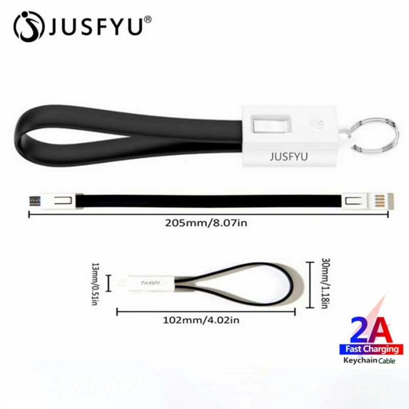 Портативный кабель Micro USB для iPhone 11 7 8 Plus X XS Max XR мобильный телефон с быстрой