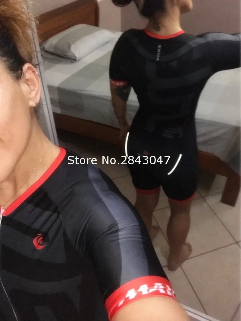 Malciklo Триатлон костюм эластичный для велоспорта Джерси плотный Skinsuit плавания