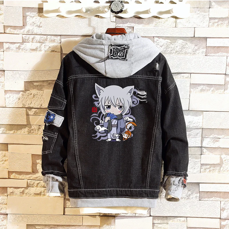 Повседневные Многослойные джинсовые куртки аниме Kamisama Love Kiss Tomoe потертые
