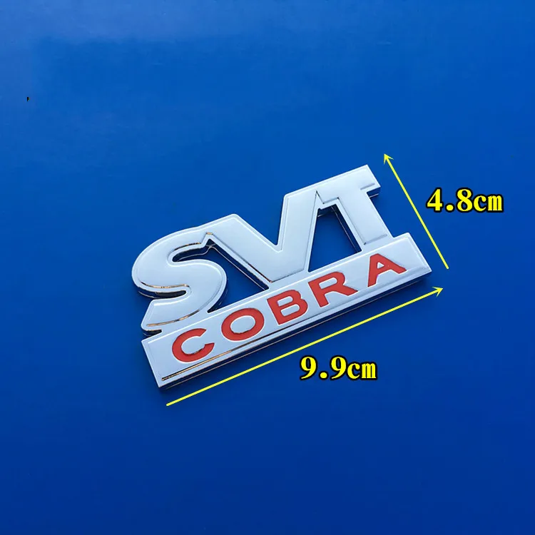 

1 PCS 3D Metal SVT COBRA Rear Badge Tailgate Emblem Car Sticker For Ford Mustang Shelby Raptor Car Styling