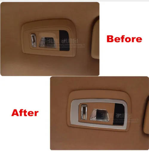

Rear Reading Lamp frame sequins decoration cover trim decals 2pcs for Porsche Panamera Cayenne Aluminium alloy