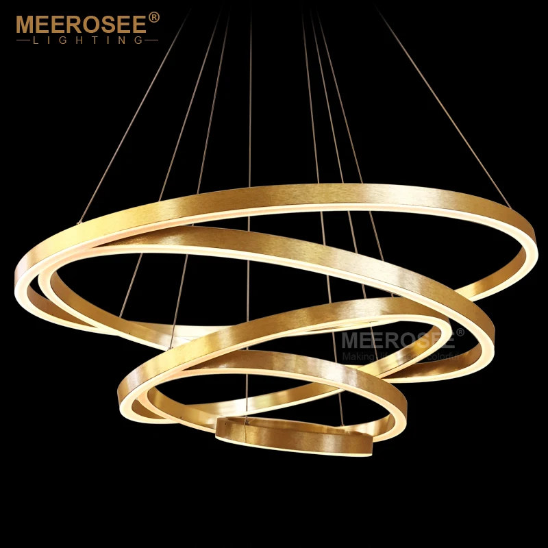 

Large Rings LED Pendant Lights Gold led light luces led decoracion Pendant Lamp Acrylic Circle Lampadario Lustres Lighting