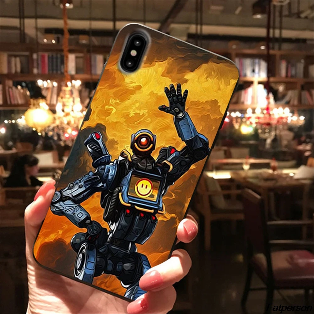 Apex игровой чехол для Samsung s9 s8 s10 plus S7 Edge черный мягкий силиконовый iPhone XR X XS MAX 5S 6 6s 7