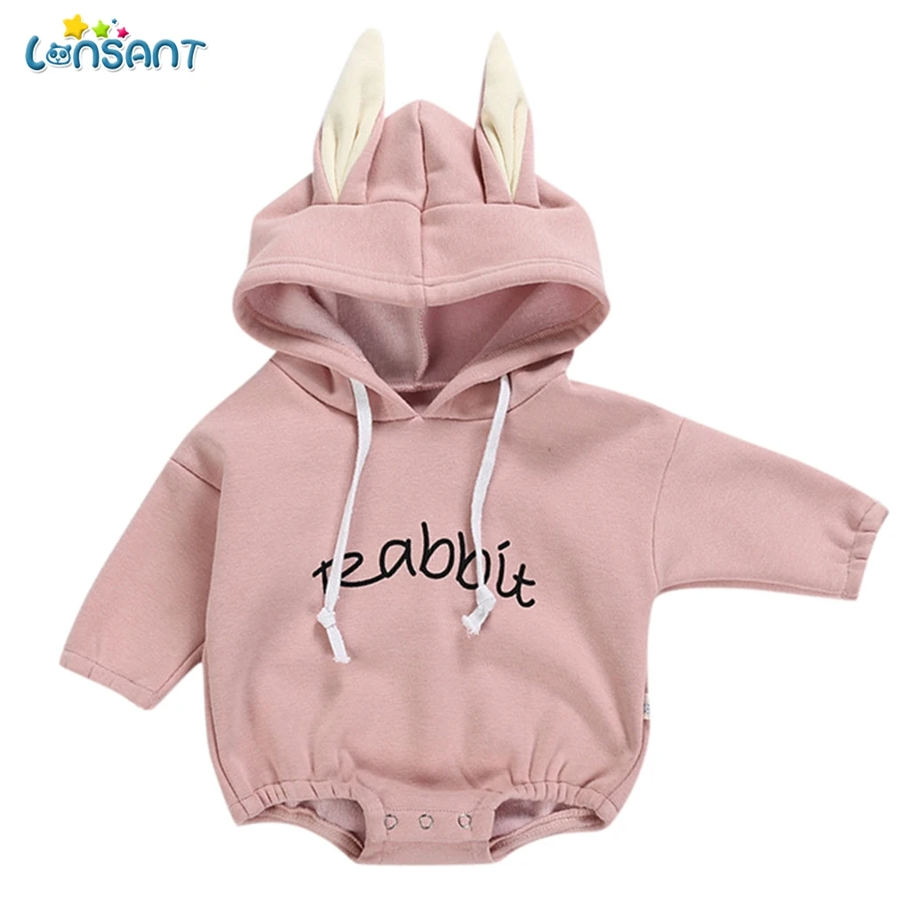 Боди с длинными рукавами и надписью LONSANT Одежда для малышей Ropa De Bebes новорожденных