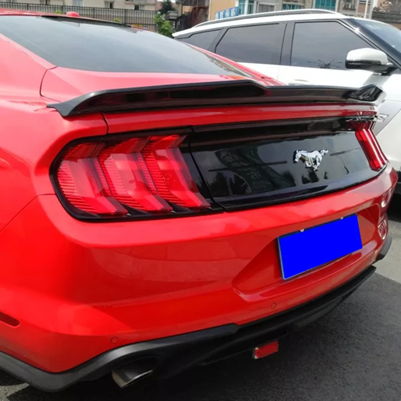 Для Ford Mustang ABS Пластиковый материал спойлер заднего багажника крыла 2015 2016 2017 авто