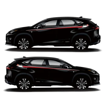 World Datong автомобильный Стайлинг, Спортивная Автомобильная наклейка для Lexus NX200 NX300h Mark Levinson, автомобильная индивидуальная наклейка для кузова, внешние аксессуары - Название цвета: Black car