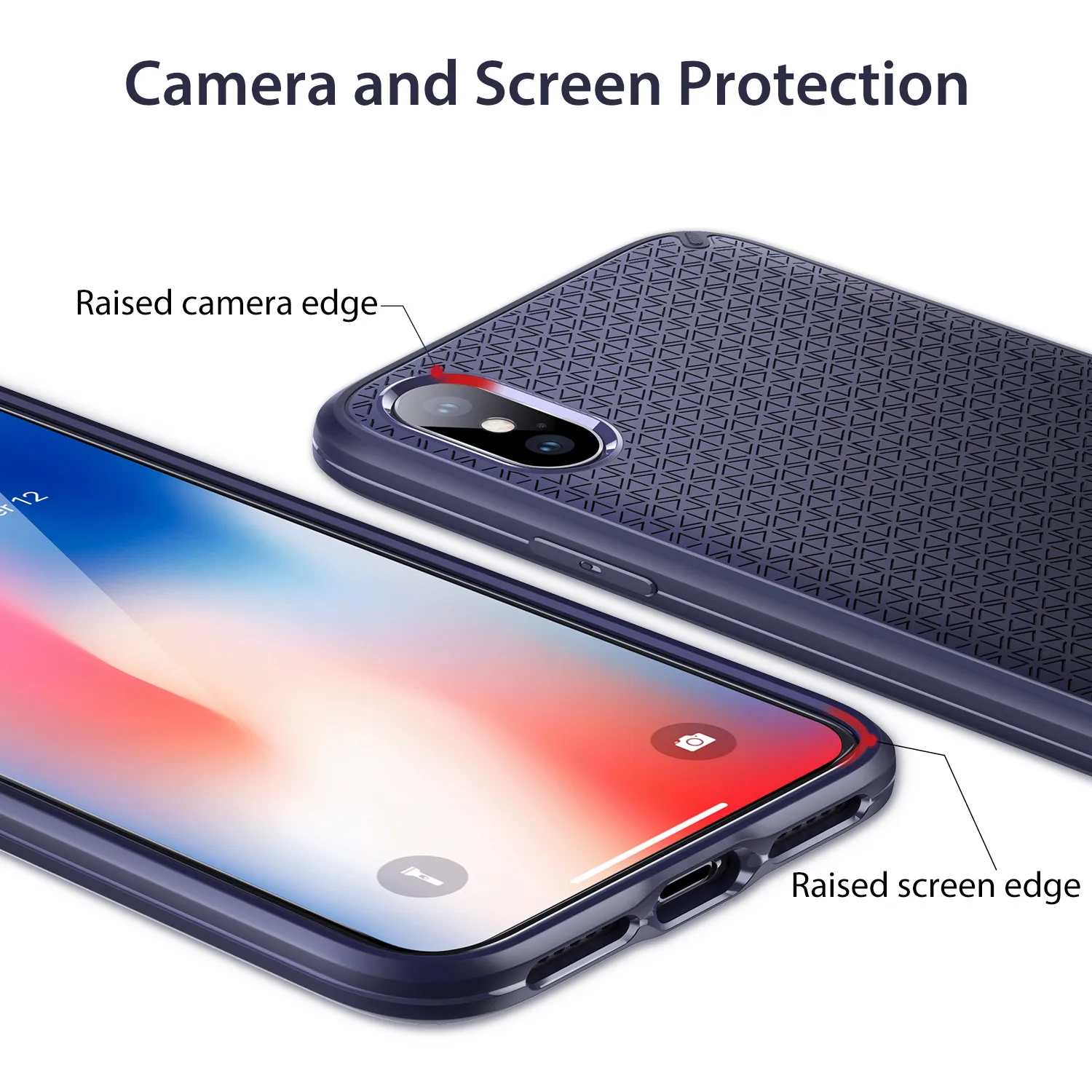 Чехол ESR для iPhone X XS XR XS Max, чехол Kikko с гибким и надежным захватом, дизайн, защита воздуха, угловая, надежная ручка для iPhone