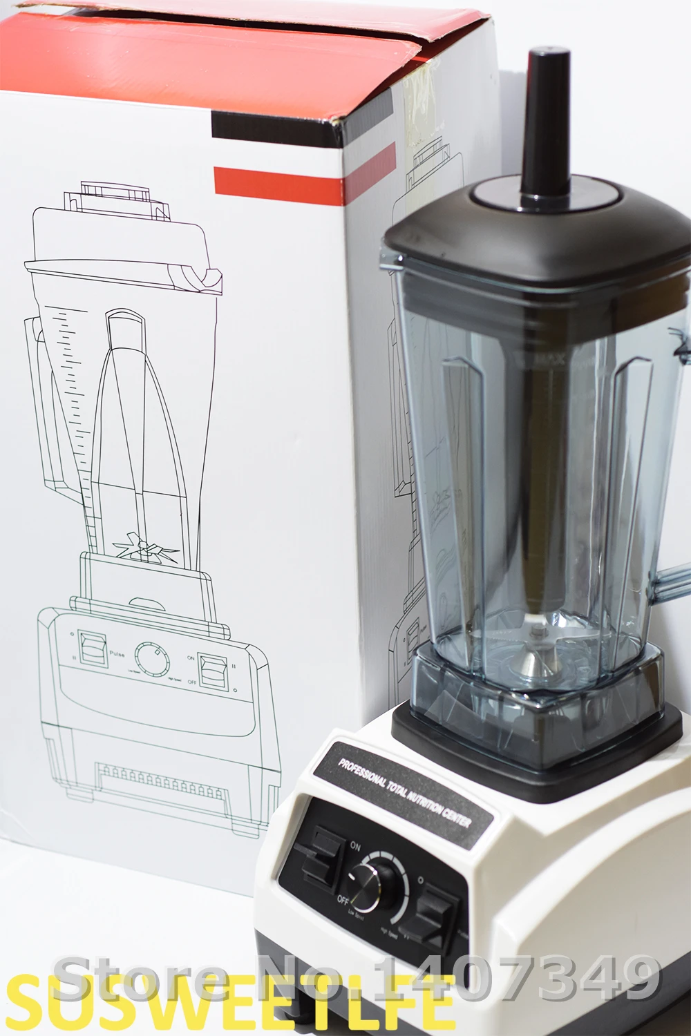 Немецкий двигатель, 3HP, BPA бесплатно, Коммерческий Миксер для смузи, электрический кухонный комбайн, профессиональный блендер