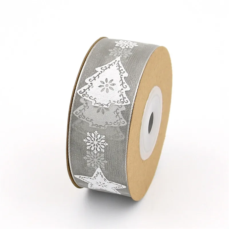 10 м/рулон с фокусным расстоянием 25 мм органза рождественские ленты лента для