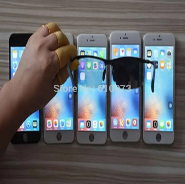 MAIJIEKE 4 в 1 для iphone 8 plus 7 6s 6 plus 5 5S экран Переднее внешнее стекло с рамкой поляризатор для пленки ОСА Замена