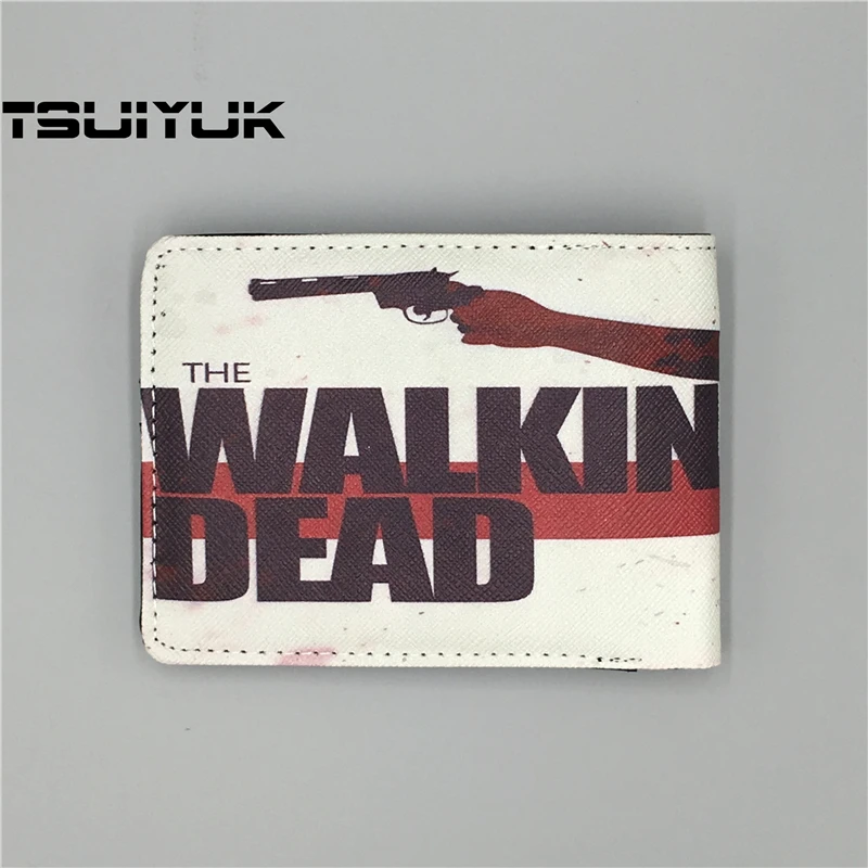 Лидер продаж мужские кошельки Walking Dead белый короткий кожаный кошелек хит billeteras para