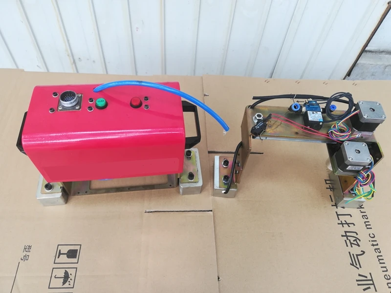 desktop pneumatic vehicle chassis number engraving machine dot peen pin marking cnc punch and for steel plates | Инструменты