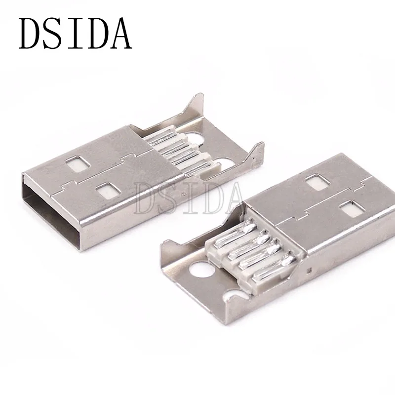 IMC Горячая новинка 5 шт. тип А штекер USB 4 Pin разъем с черной пластиковой крышкой |