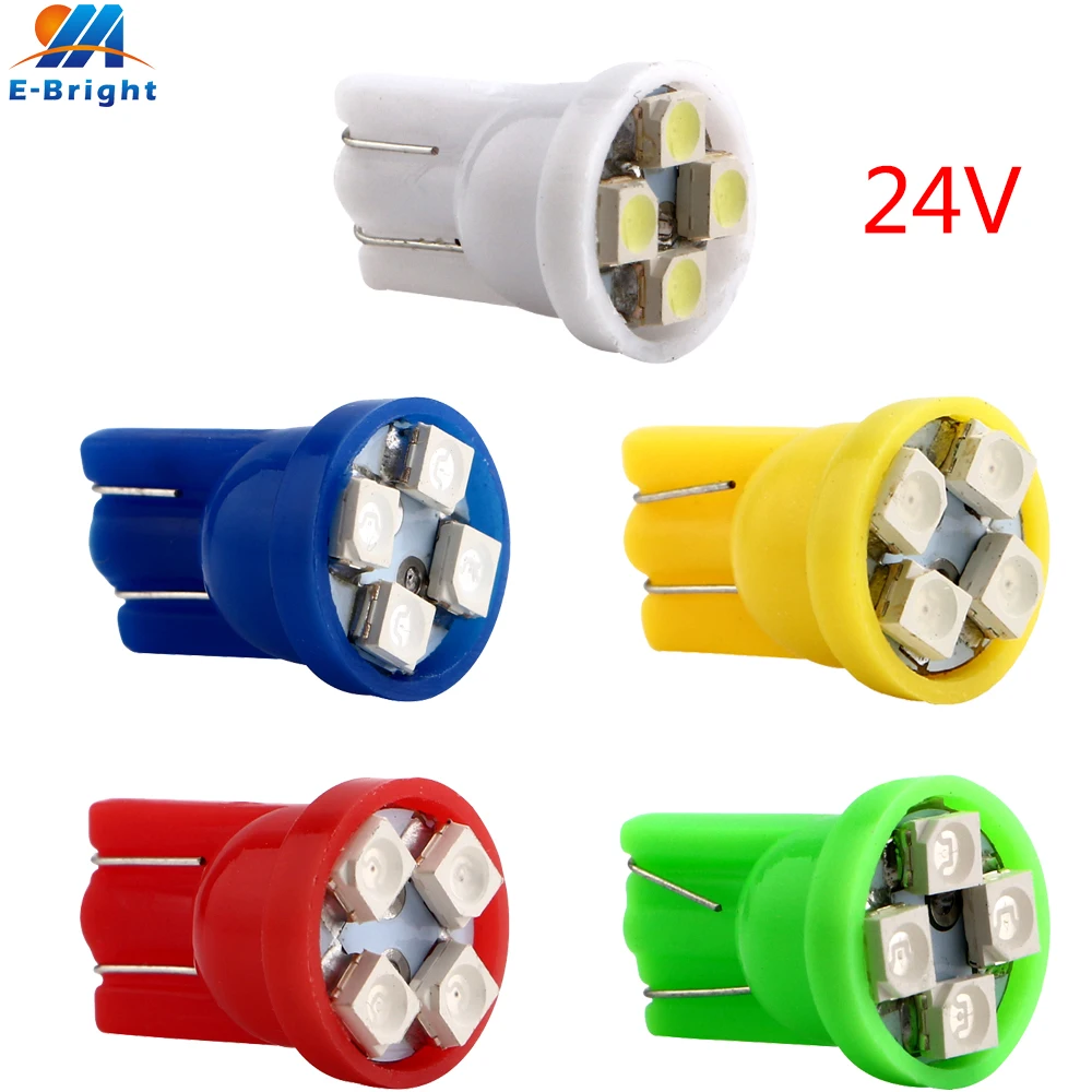 300 шт./лот оптовая продажа 24V T10 194 168 W5W 1210 4 SMD светодиодные клиновидные лампы для