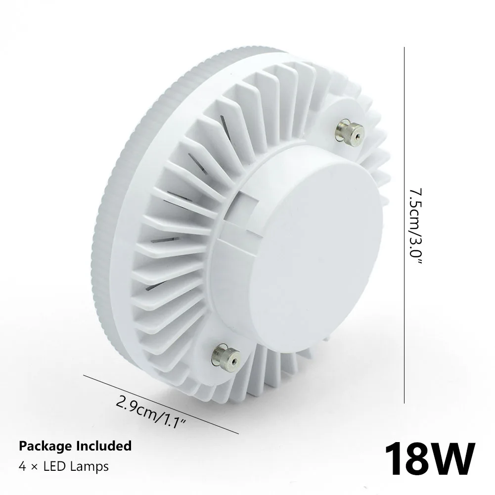 ; 4 шт./лот GX53 45 35 светодиодный 3528 SMD, 5 Вт, 7 Вт, 9 Вт, 12 Вт, 15 Вт, 18 Вт, 3000K 6500K теплый белый Потолочный светильник лампы вниз светильник дешево